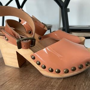Free People Wooden Clogs